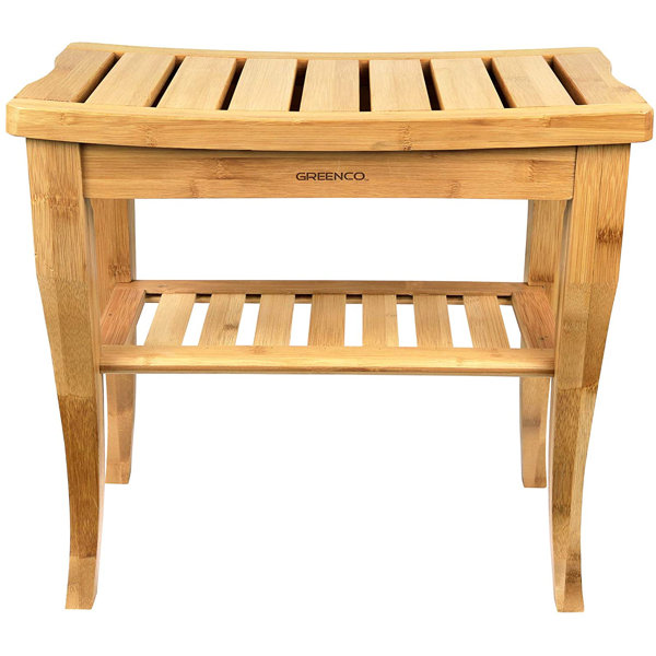 Dotted Line™ Kim 19'' W Bamboo Shower Bench & Reviews Wayfair